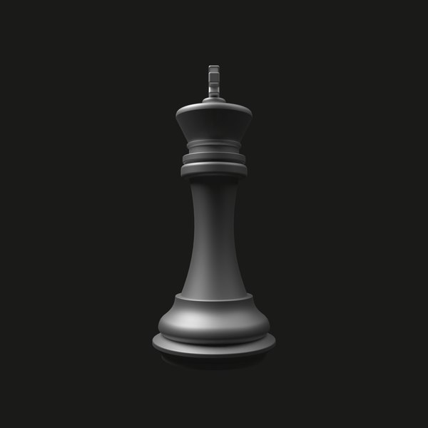 Rei preto e branco - peças de xadrez modelo 3D gratuito - .c4d .dae .fbx  .obj - Free3D