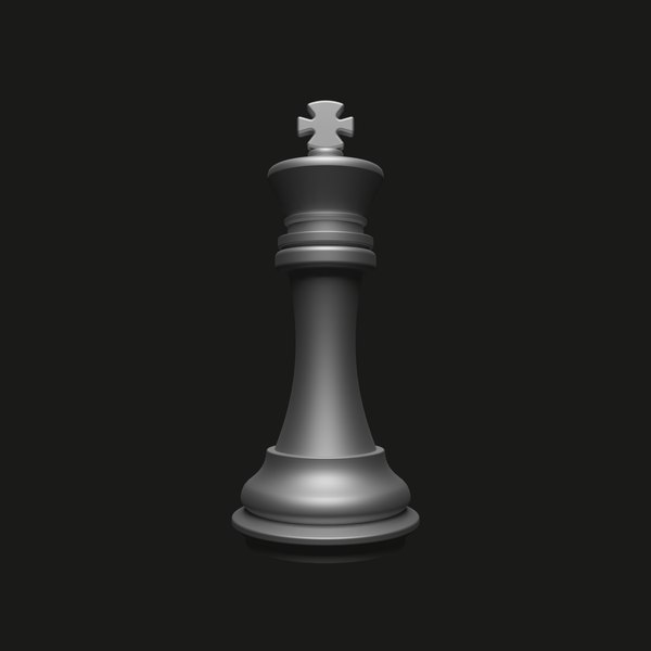 King Chess Game Piece - Rei Jogo de Xadrez | 3D model