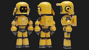 Mini Robot low poly
