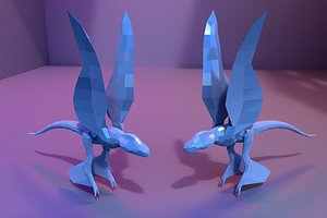 Low-poly MicroRaptor