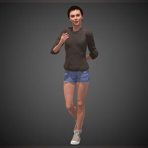 3D character people human model