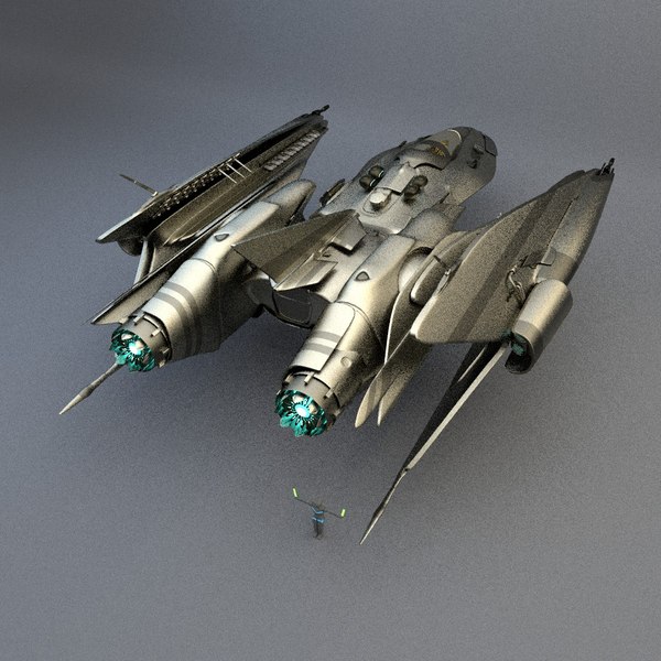 space spaceship 3d model