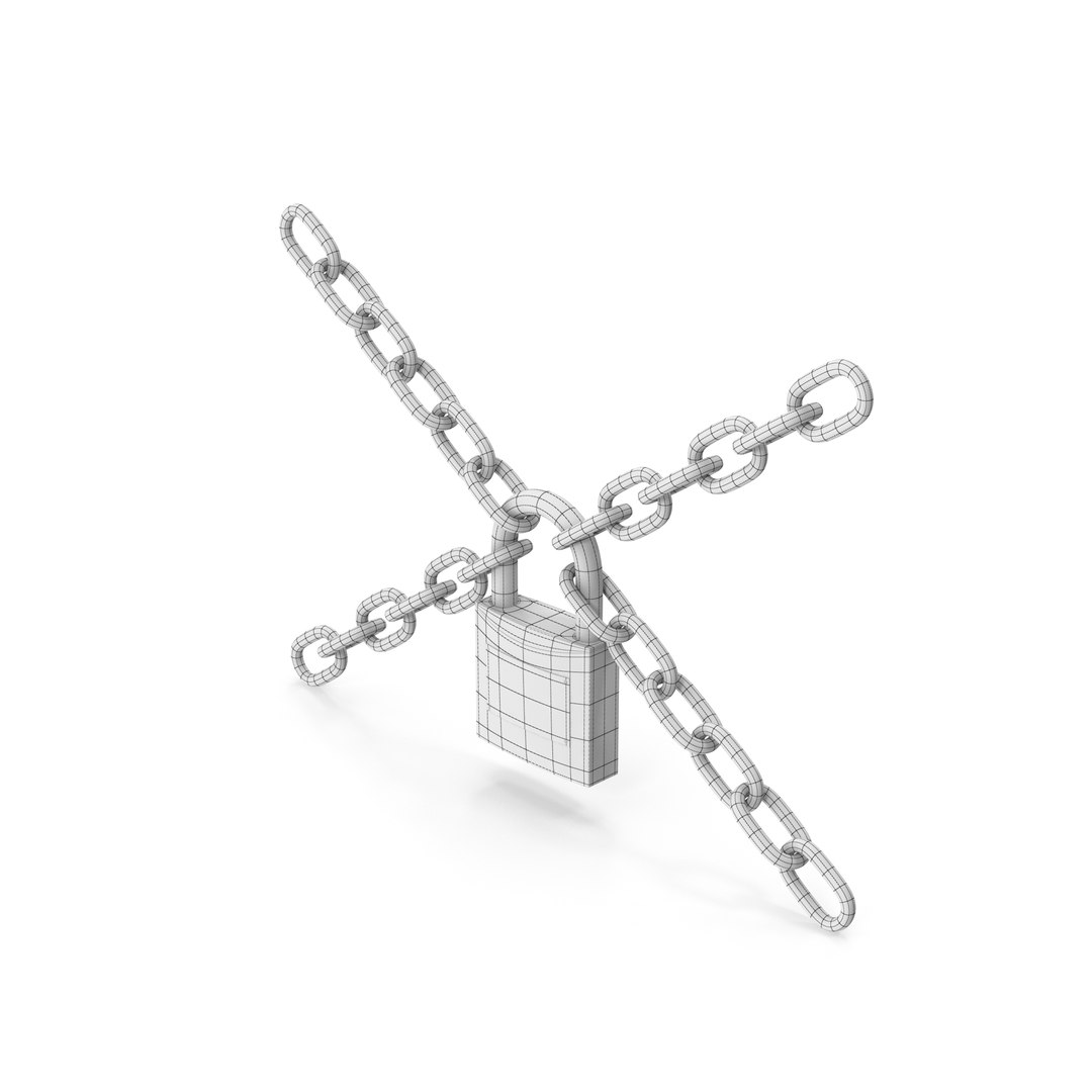 3D Chained Padlock Model - TurboSquid 2299443