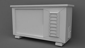 Split Air conditioner out unit 3D model