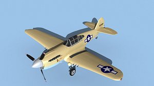 3D Curtiss P-40F Warhawk V10 USAAF
