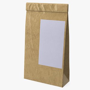 3D Paper Packaging Bag with Label model