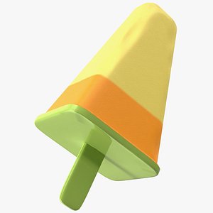 Homemade Ice Cream Banana 3D
