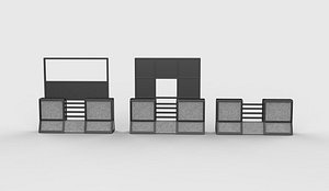 Concrete Barrier 02 3D model model