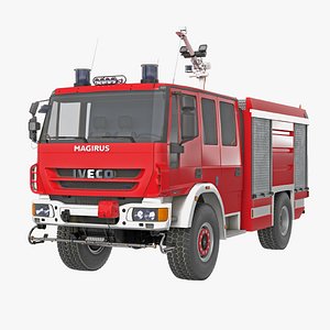 Iveco Magirus Fire Truck Game-Ready