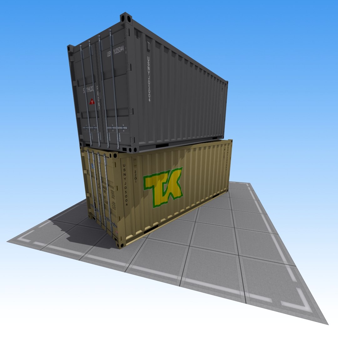 Cargo Shipping Container 3d Model