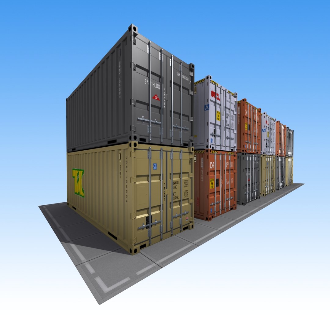 Cargo Shipping Container 3d Model