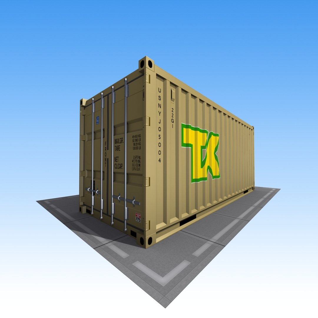 Cargo Shipping Container 3d Model