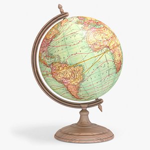Table globe 3D model