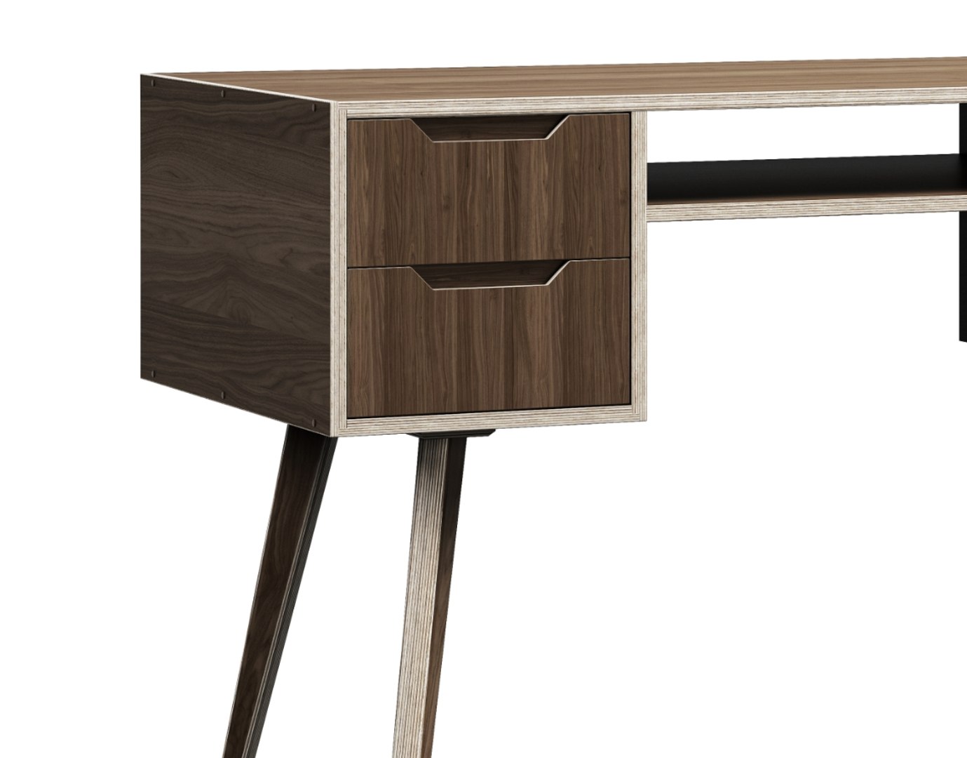 3D Hey Ply Computer Desk - TurboSquid 1647579