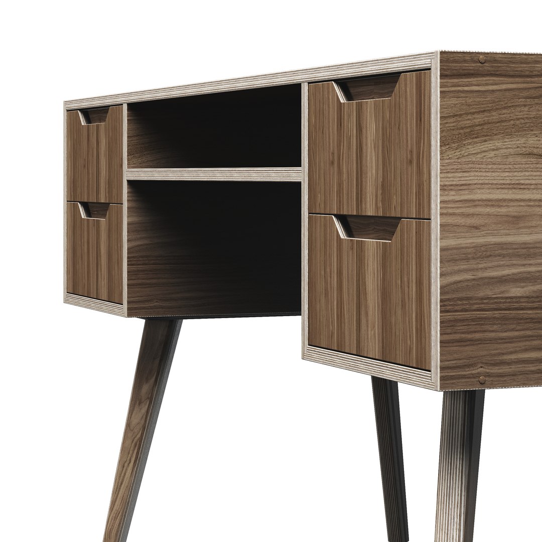 3D Hey Ply Computer Desk - TurboSquid 1647579