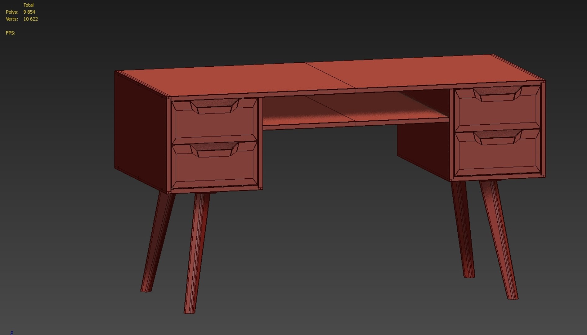 3D Hey Ply Computer Desk - TurboSquid 1647579