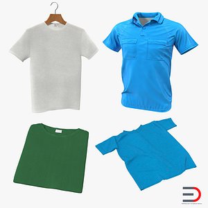 t-shirts modeled t shirt 3d model