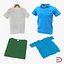 T-shirts Collection de modèles 3D