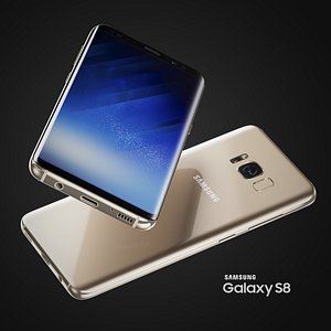 3D samsung galaxy s8 colors model
