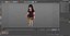 Chinese Child Girl in Swimsuit Stands with Inflatable Circle
