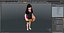 Chinese Child Girl in Swimsuit Stands with Inflatable Circle