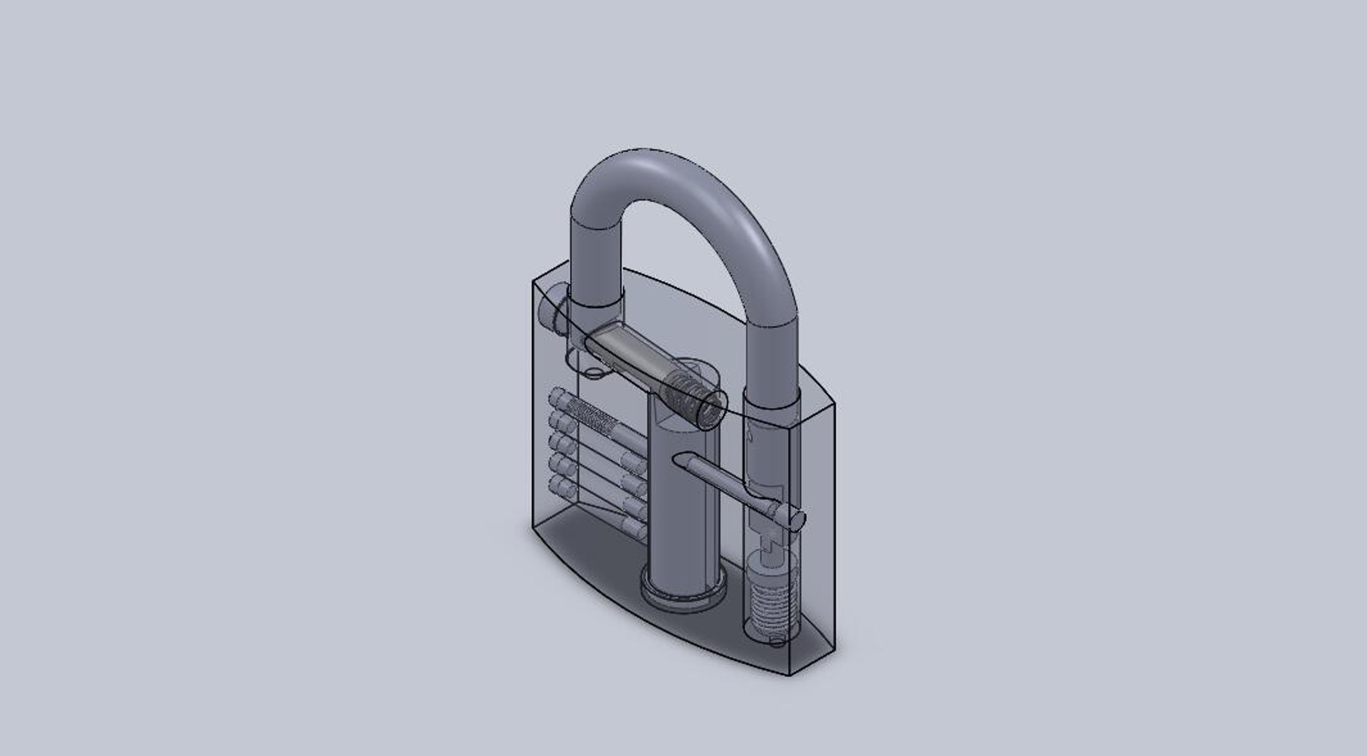 Padlock Solidwork 3ds
