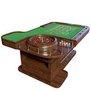 Casino Roulette Table 3D model
