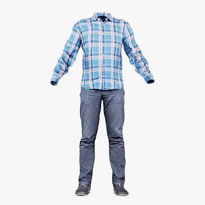 3D Casual Outfit 44 Remastered model