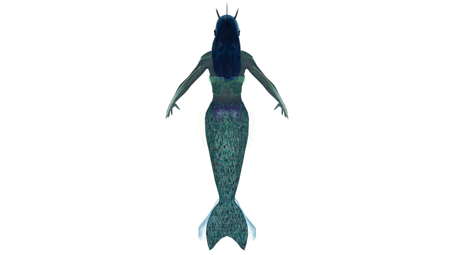 Mermaid Rigged 3D - TurboSquid 1685459