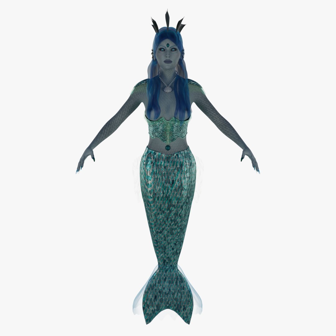 Mermaid Rigged 3D - TurboSquid 1685459