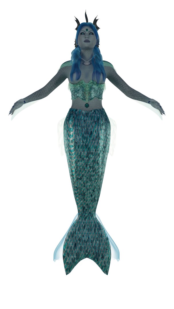 Mermaid Rigged 3D - TurboSquid 1685459