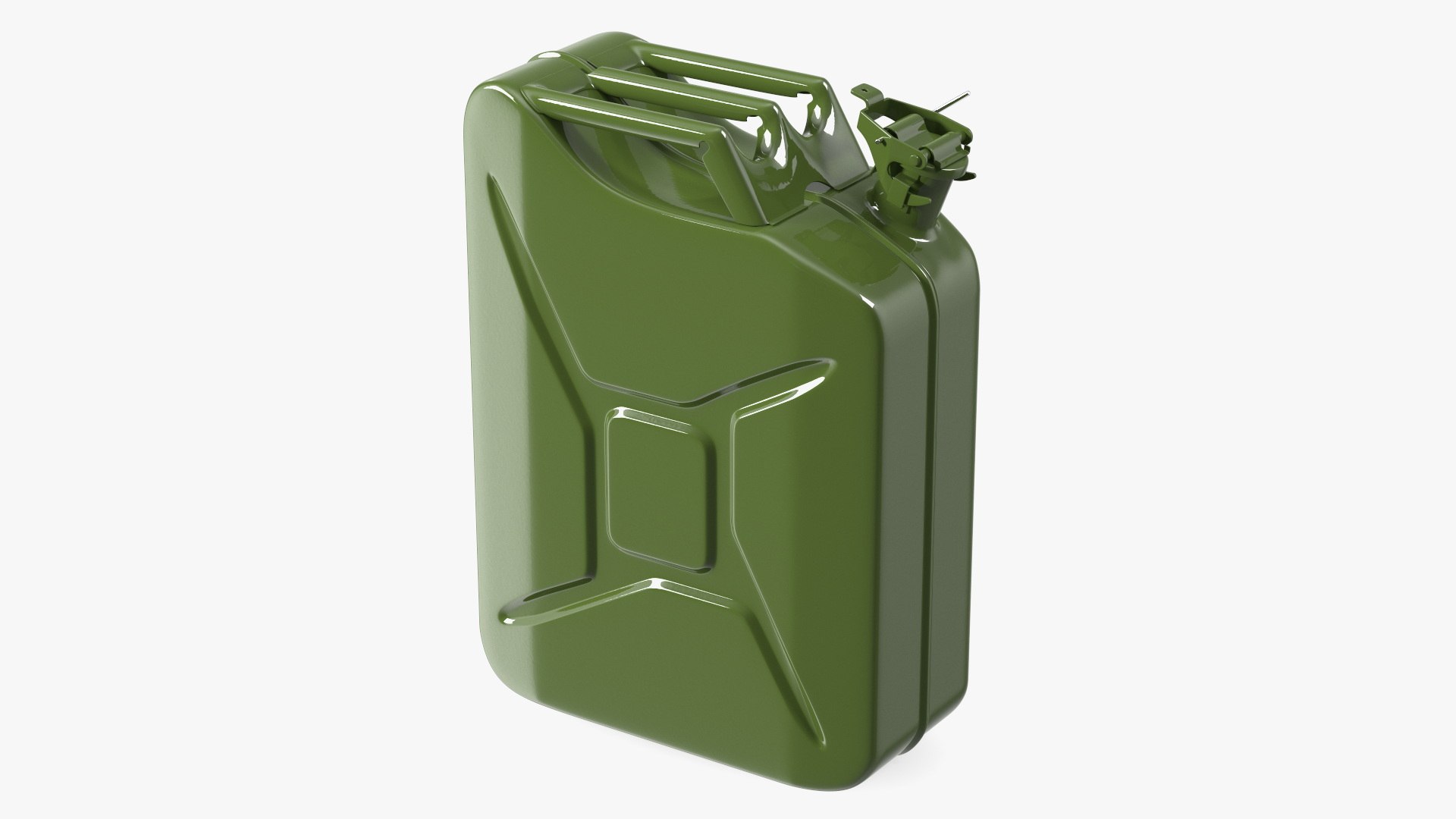 Metal Jerry Gas Fuel Tank Military Style 3D model preview