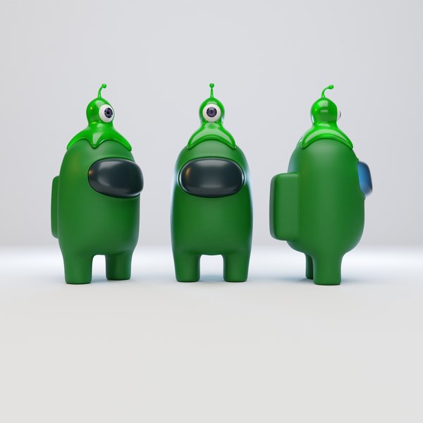 3D Модель Среди Нас Персонаж Brain Slug - TurboSquid 1650061