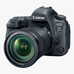 Canon EOS 6D MK II - 26 2 MP Digital SLR Camera 3D model