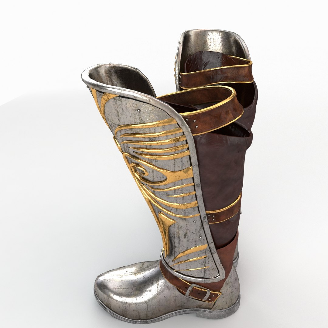 3d armor boots model