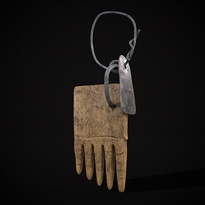 3D Rare Viking Beard Comb model