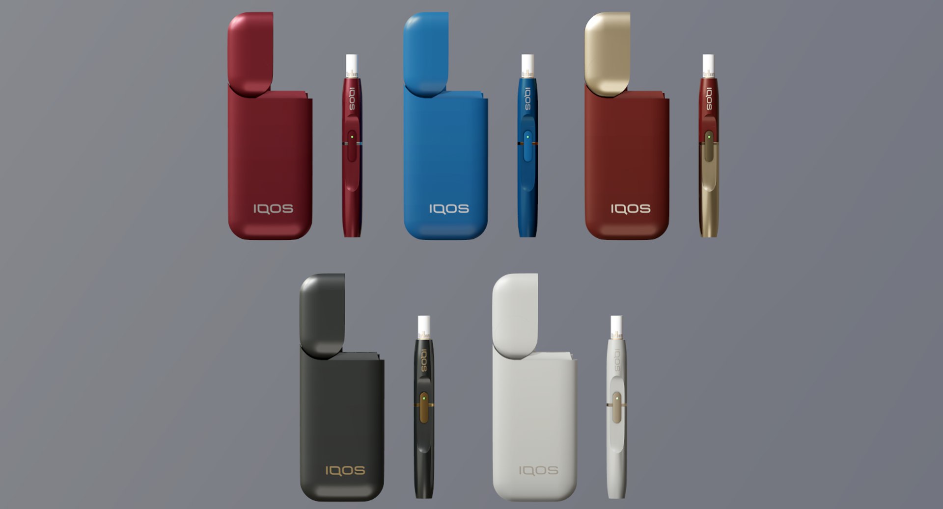 Iqos Color Cigarette 3D Model - TurboSquid 1353696