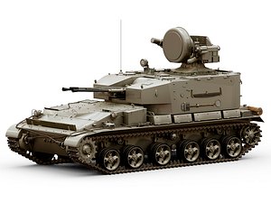 3D model ZSU-37-2  Yenisei