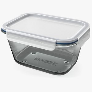 Rectangular Glass Clip Lock Food Container 1800ml