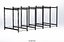 FRAME HORIZONTAL WOOD METAL WAREHOUSE SHELVING STORAGE RACK TRAY