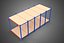 FRAME HORIZONTAL WOOD METAL WAREHOUSE SHELVING STORAGE RACK TRAY