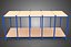 FRAME HORIZONTAL WOOD METAL WAREHOUSE SHELVING STORAGE RACK TRAY