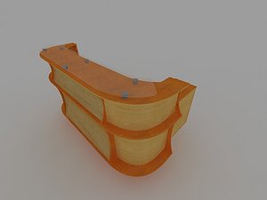3d counter desk