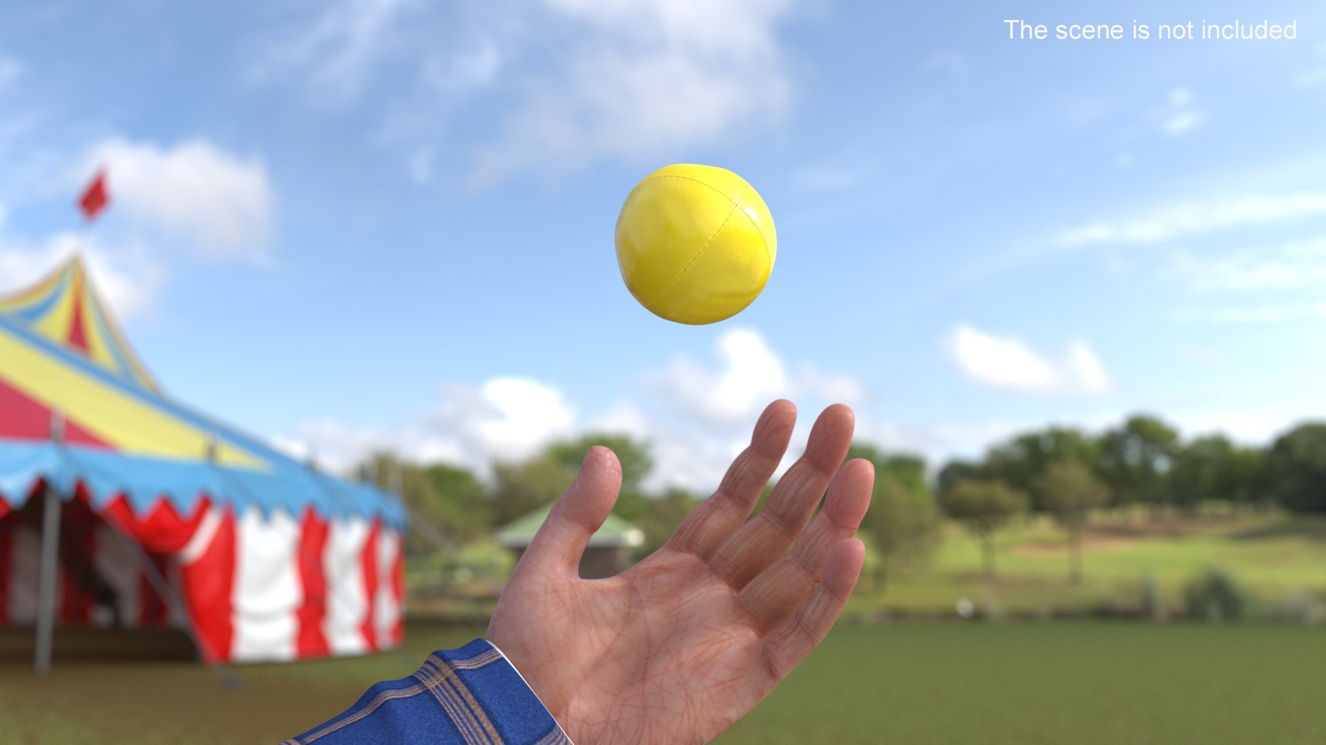 Trick Ball Yellow - TurboSquid 2295492