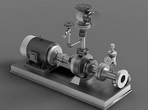 3D model motor crusher air valve