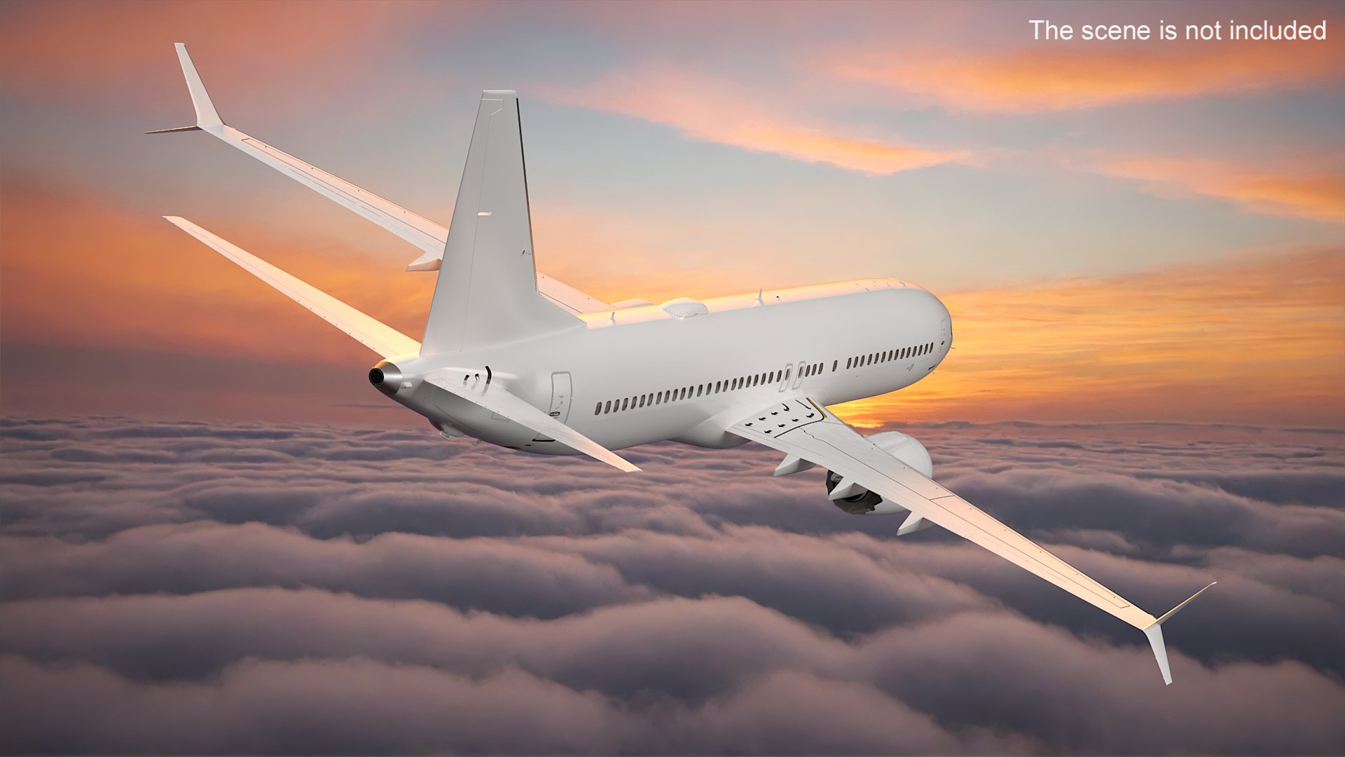 White Aircraft Boeing 737 MAX 8 In Flying 3D Model - TurboSquid 2328221