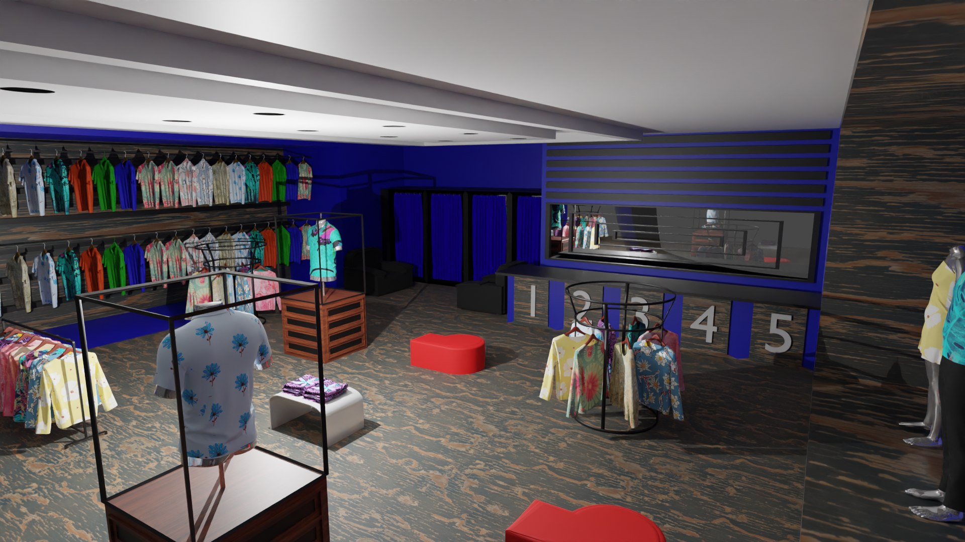 3D Clothing Store interior - TurboSquid 2157434