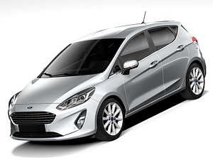 Ford Fiesta Titanium 5-door 2017 3D model