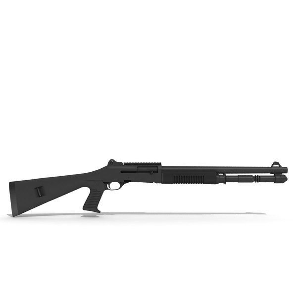 ベネリM4ショットガン（ブラック）3Dモデル - TurboSquid 691861