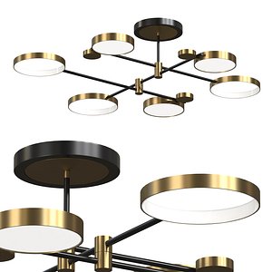 Nordic Style Semi Flush Mount Lighting 3D model